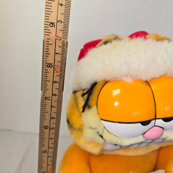 Vintage Dakin Garfield Plush Letter to Santa Hat Stuffed Animal Cat 1981 9" - Picture 15 of 15
